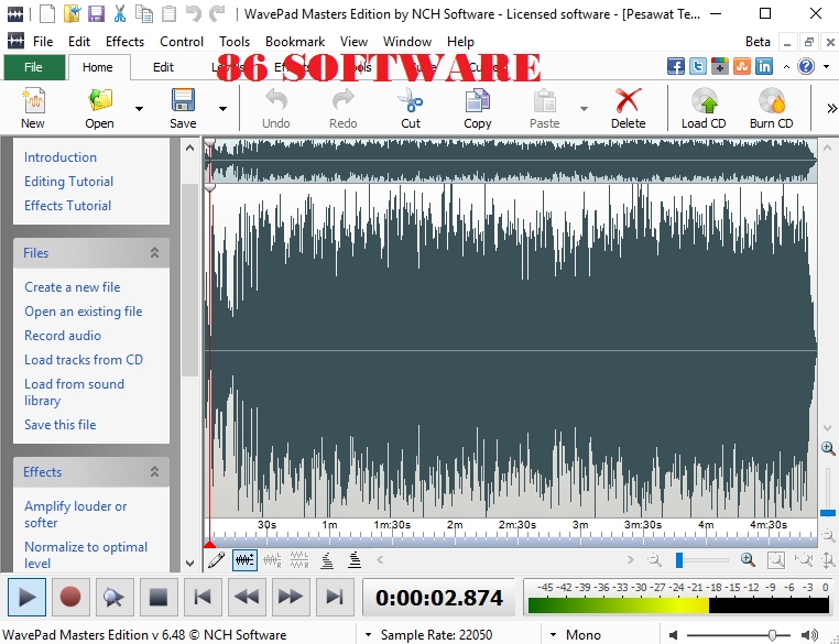Wavepad sound editor master