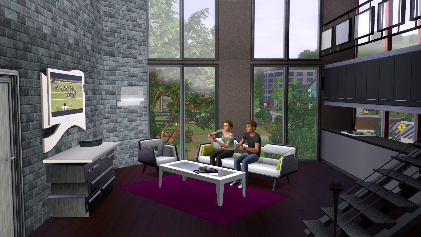Sims 3 High End Loft House